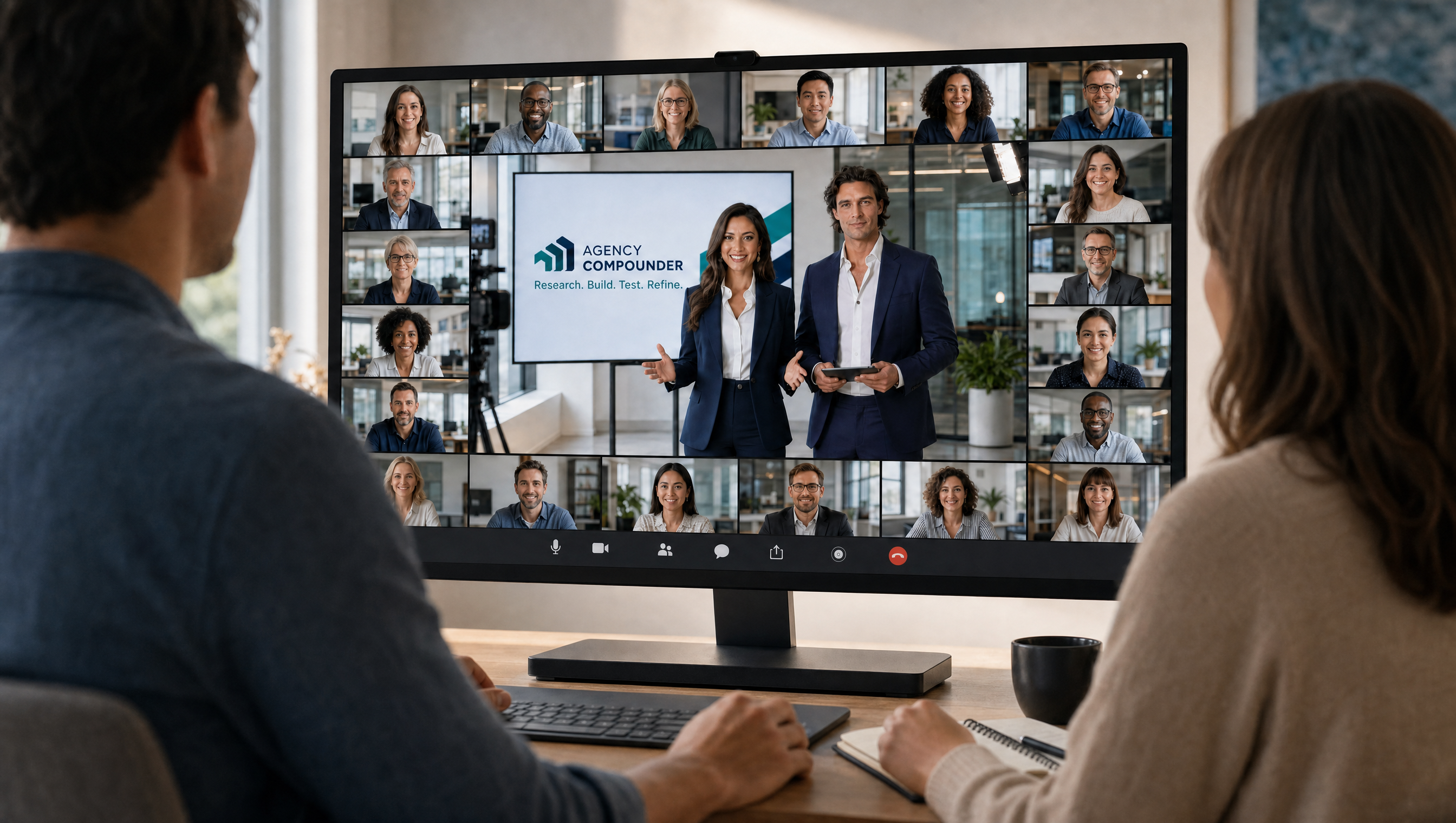 An Agency Compounder webinar in progress